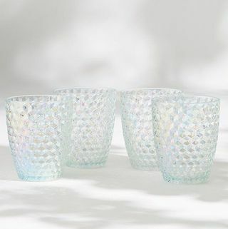 Комплект от 4 чаши за пикник с текстуриран блясък