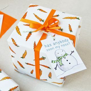 Комплект опаковъчна хартия за коледни моркови