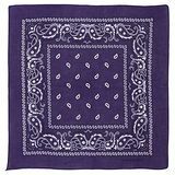 Лилав памук Paisley Bandana