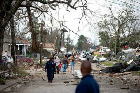 Опустошителни снимки от торнадотата в Ню Орлеан