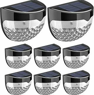 8 опаковки слънчеви LED градински лампи за ограда 