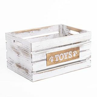 Дървена кутия за съхранение на играчки за домашни любимци