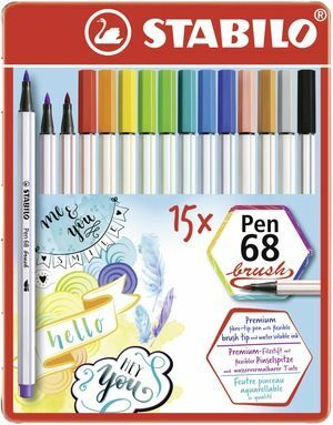 STABILO Pen 68 четка, 15