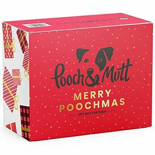 Pooch & Mutt, Кучешка коледна подаръчна кутия, мокра храна и месни лакомства Здравословна коледна вечеря