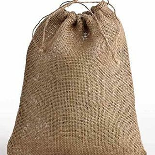 Чанти с шнурове от юта, подходящи за съхранение на зеленчуци, луковици и много други цели (30 см x 40 см)