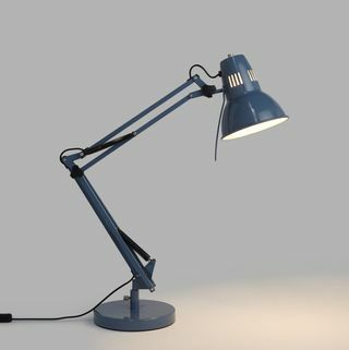 John Lewis & Partners Elliott Task Lamp, Gloss Slate Blue