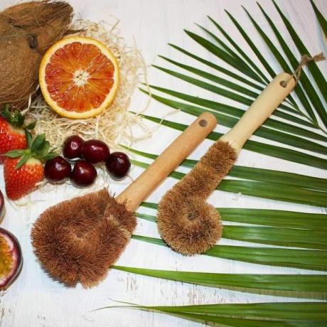 Четки за чинии от кокосови влакна кухня без пластмаса