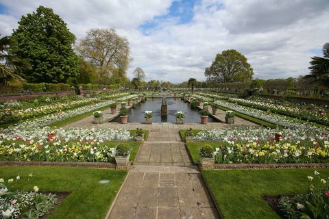 Светлоотразителното езерце в Бялата градина в двореца Кенсингтън