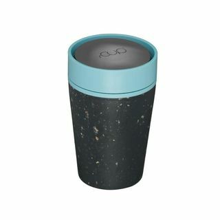 rCUP Рециклирана чаша за кафе 8oz (227ml) - Черно и синьо