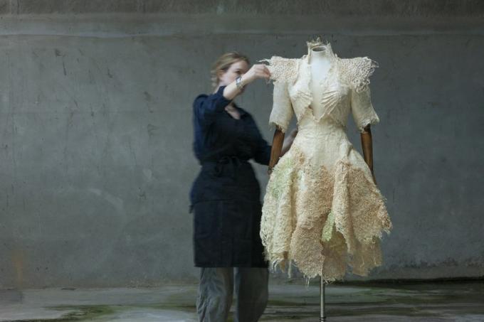 биоразградима булчинска рокля шоу на цветя Челси