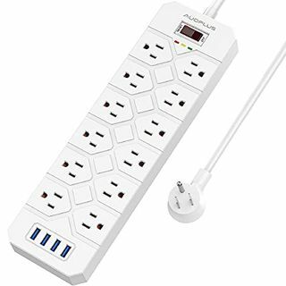 Разклонител с 12 контакта, 4 USB порта