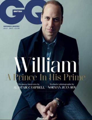 покритие на принц Уилям GQ