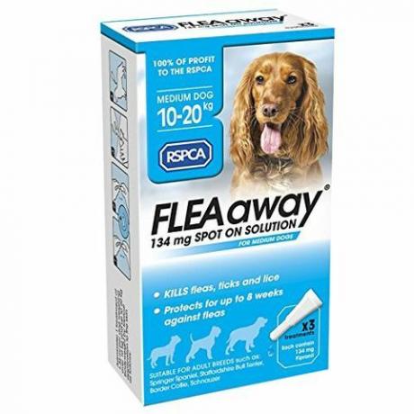 RSPCA FleaAway Spot On разтвор за средни кучета, 134 mg