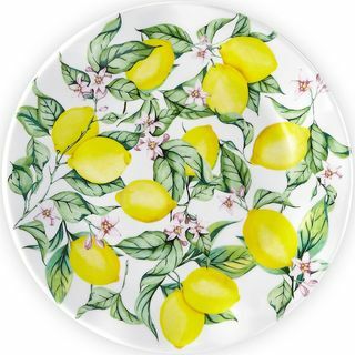 Комплект чинии за салата от лимоната от 4 части Жълт меламин