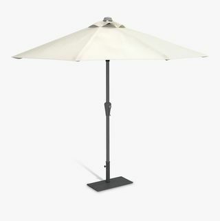 Основа за чадър: Половин кръгъл свободностоящ чадър с плоска основа