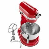 Професионален смесител за тежки стойки KitchenAid в червено