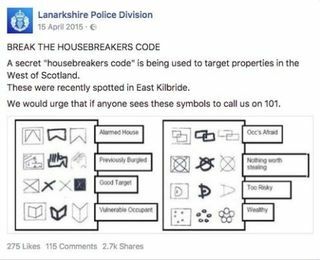 Код на дома на лайникширското полицейско отделение