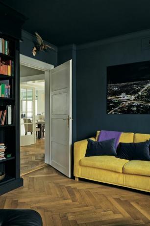 farrow and ball's hague blue, хол