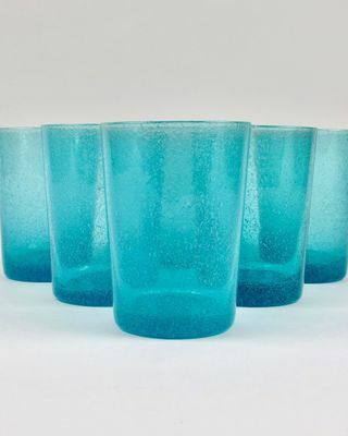 Комплект от 6 броя чаши от рециклирано стъкло