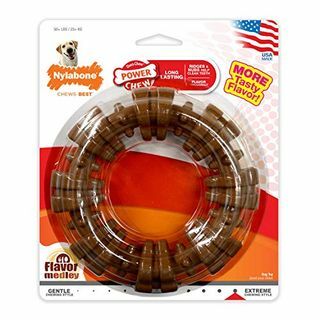 Nylabone Power Chew Textured Dog Chew Ring Toy Аромат Medley Flavor X-LargeSouper - 50+ lbs.