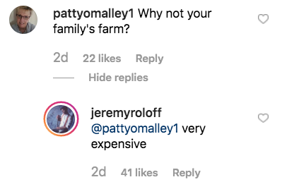 Коментарът на Jeremy Roloff в Instagram на себе си и Audrey on a Farm прави феновете на LPBW „тъжни“