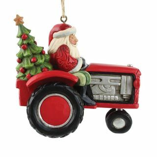 Украшение за трактор на Дядо Коледа