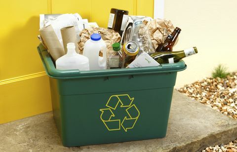 Боклук за рециклиране на прага за събиране