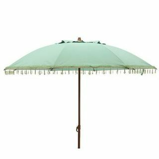 Градински чадър с тапицерия Морско зелено