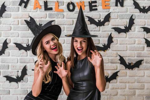 diy Хелоуин костюм на вещици жени